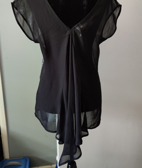 2/$10 Sheer blouse - Picture 2 of 4